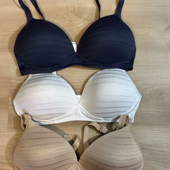 Warners Set of 3 Softcup No Underwire TShirt Bra Size 36C Style 1020‎ - Picture 2 of 8